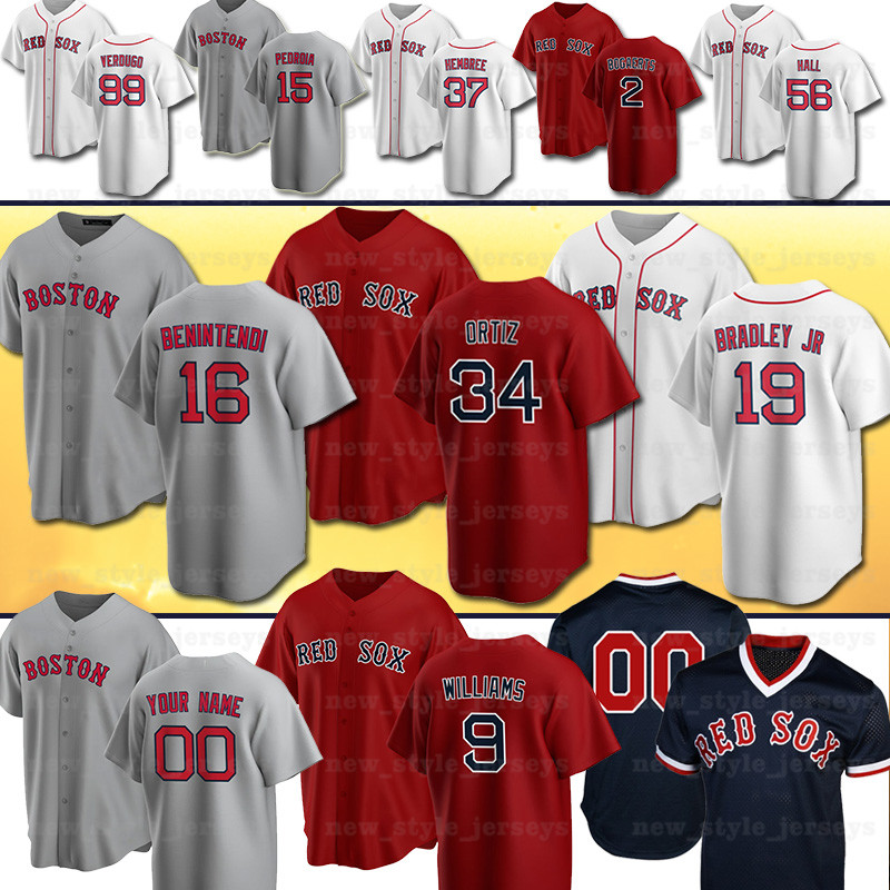 

28 JD Martinez 5 ENRIQUE Boston HERNANDEZ 34 David Ortiz Red 9 Ted Williams Benintendi z5 19 Jackie Bradley Jr Sox Baseball Jerseys, Men(hong wa)