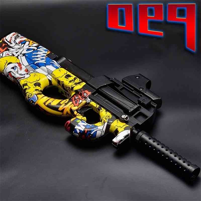 

65568444Electric Blaster P90 Weapons Graffiti Water Gel Ball Automatic Assault Sniper Gun Toy For Children Outdoor CS Gifts