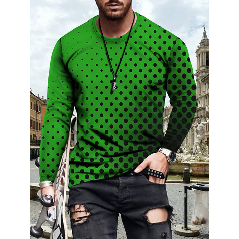 

Click Mens 3D Print T shirt Visual Impact Party Top Streetwear Round Neck High Quality Long Sleeves Graphic Optical Illusion Plus Size Print Daily Tops, Purple