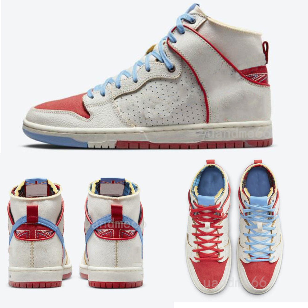 

Ishod Wair x Magnus Walker Pro 277 SB Dunk Running Shoes High Trainers Skate White Blue Red DH7683-100 Sail Urban Outlaw Casual Sneakers Trainer 36-45