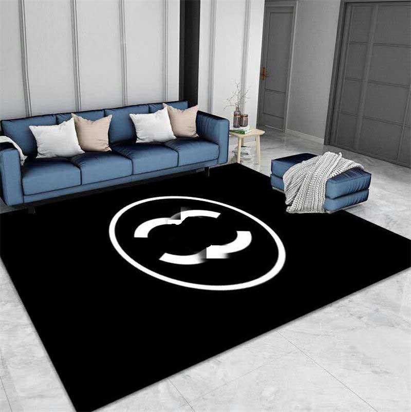 

BlessLiving Luxury Area Carpets For Living Room Multi Size fashion Rug Black Grey Modern Bedroom Carpet sga