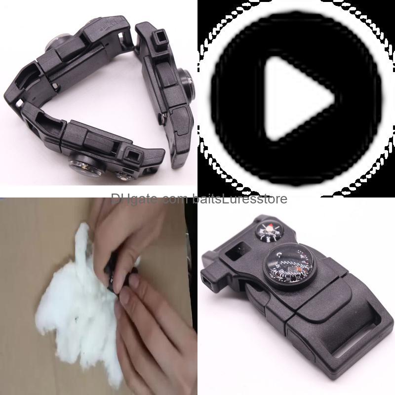 

Survival Bracelets Paracord Bracelet Baitsluresstore Outdoor Mti-function Flame Whistle Buckle Umbrella Woven Box Aessories With Blade jllLVQ