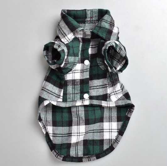 

Plaid shirt Style Pet Cloth Cute Pet Spring and Summer Clothes Dog Apparel Multiple Colors and Sizes, Blue