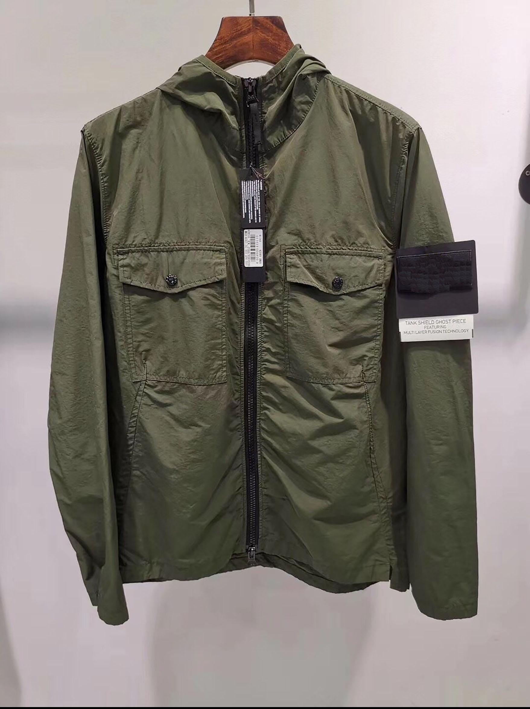 2021 Topstoney New ISLAND Shadow Sitong Project Cp Jacket Male STONE Fishtail Hooded Trench Casual Zipper Windbreaker Coat