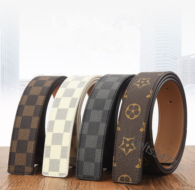 

Gold Silver Multi Hardware High Quality Belt For Men And Women Retail Wholesale Louis Belts Vitton Lv Welcome Customers no Box D, Black;brown