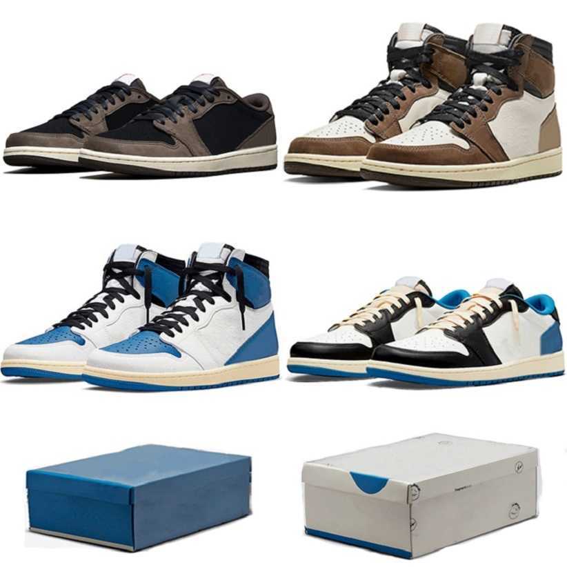 

2022 fashion blue jumpman 1s mens basketball shoes 1 TS x fragment high low men trainers sports chaussures scarpe sneakers EUR36-46, Color#1