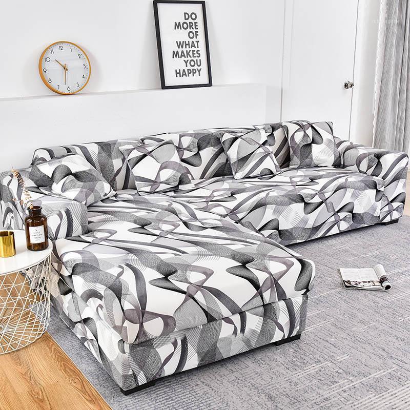 

Chair Covers Elastic Sofa Cover All-inclusive Couch For Living Room 1/2/3/4 Seater Stretch Slipcover L Shape Corner Spandex