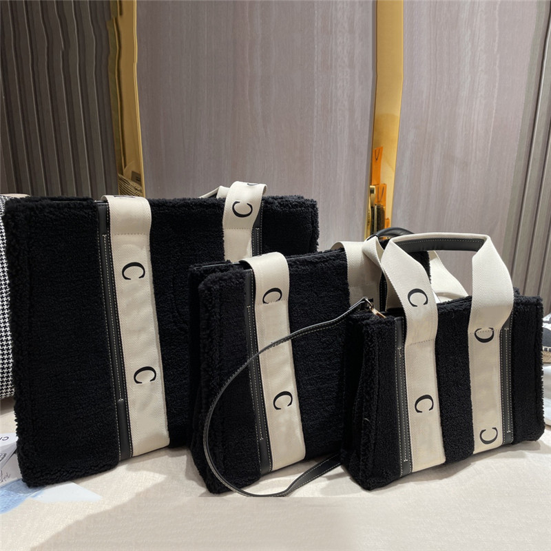 

Women Fuzzy Tote Designer Purse Shoulder Bag Luxury Fluffy Handbag Fashion Casual Winter Lambswool Handbags Woody Totes Canvas Shopper, Ship nothing