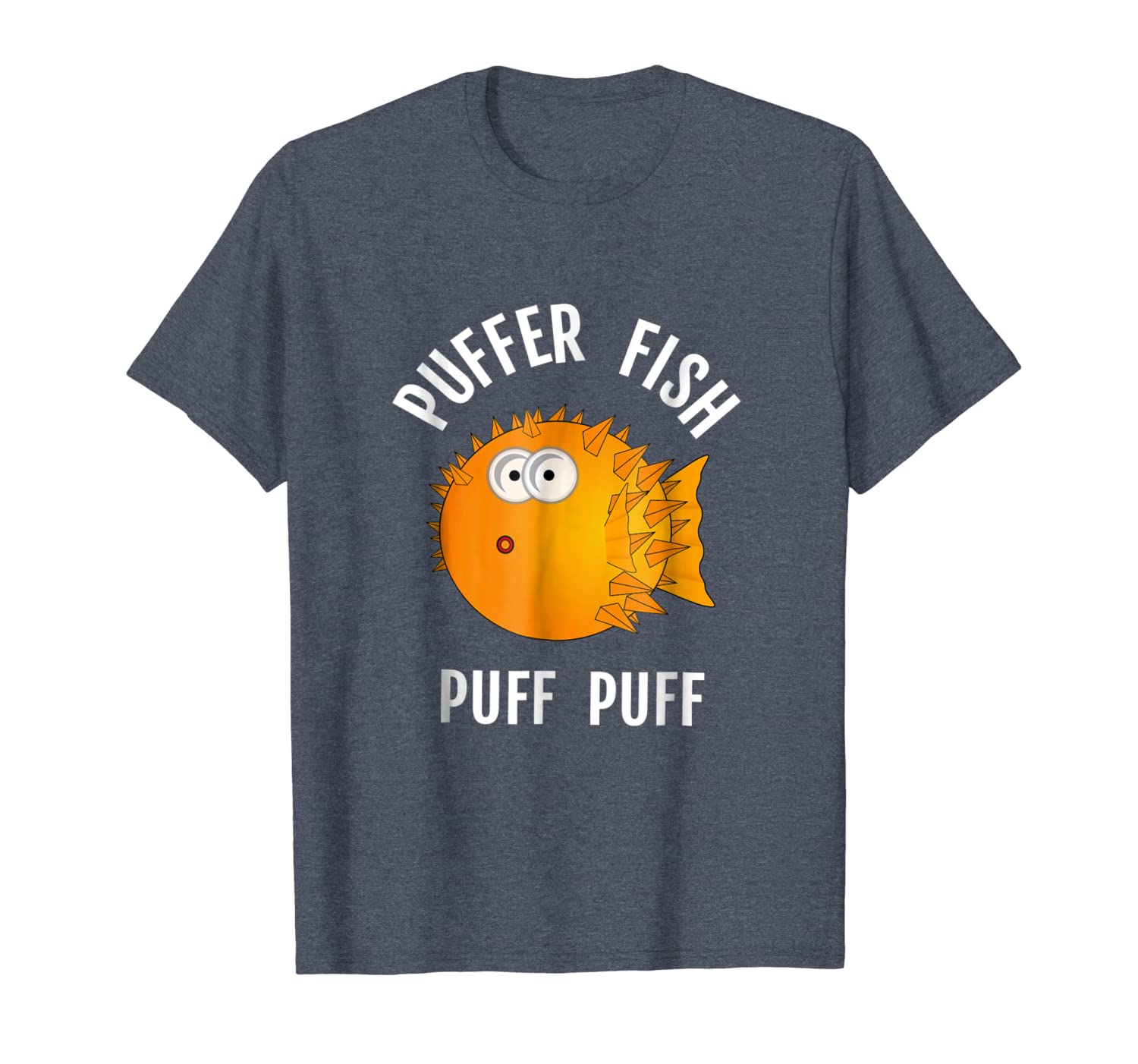 

puffer fish fun gift t shirt for fish lover, marine hobby, d, White;black