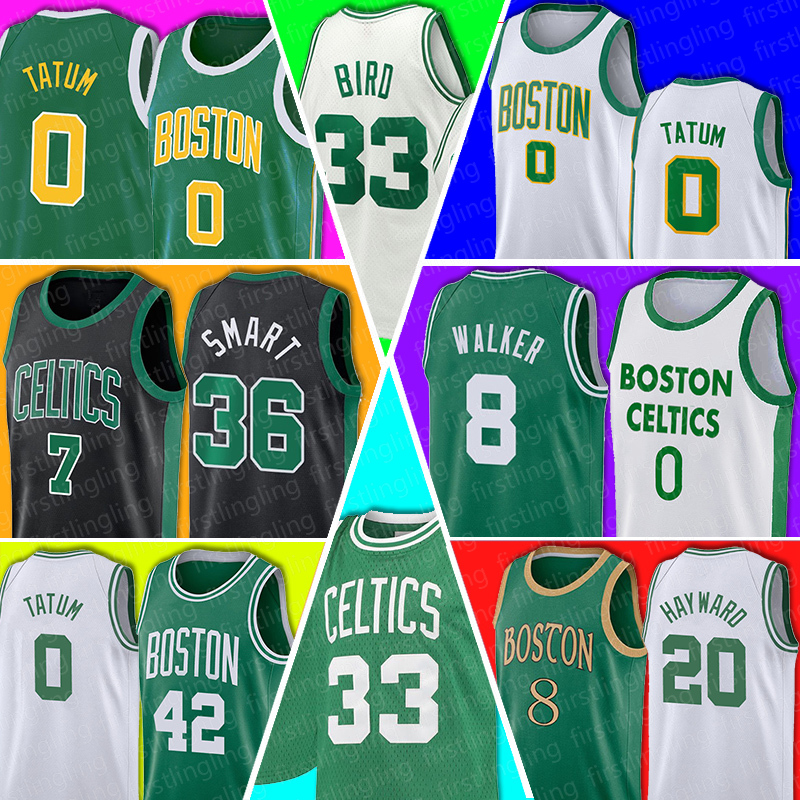 

BostonCelticsBasketball Jersey Jayson 0 Tatum Larry 33 Bird Jaylen 7 Brown Gordon 20 Hayward Marcus 36 Smart Al 42 Horford Green Men Retro, Jersey(kai)