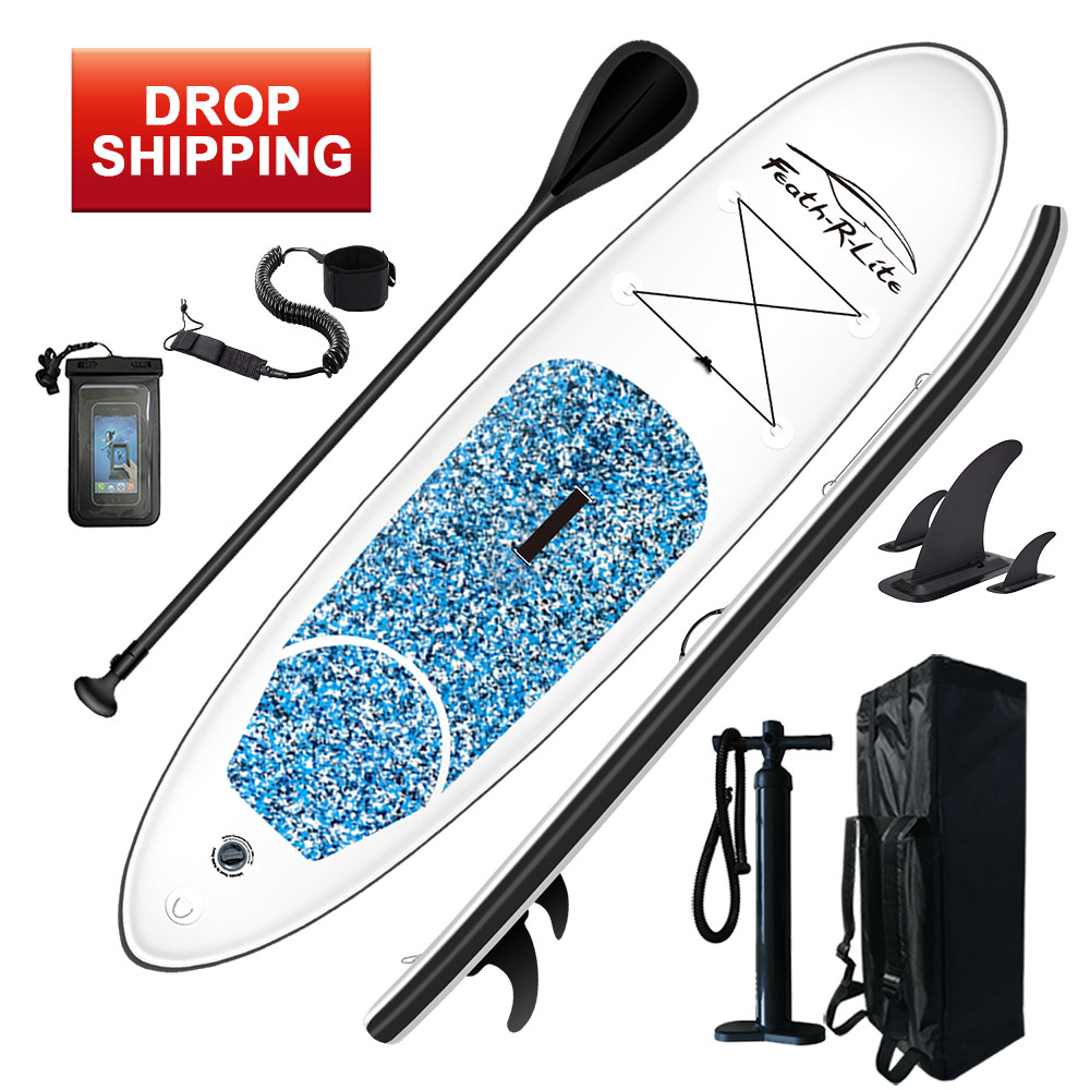 

FUNWATER CA Warehouse Drop Ship Delivery Within 7 Days surfboard 305*76*15cm Stitch and PVC paddle board inflatable stand up paddleboard leash sup surf water sport
