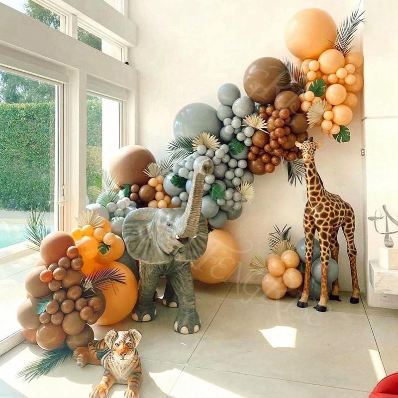

Party Decoration Coffee Brown Birthday Balloon Garland Arch Kit Wedding Latex Balloons For Kids Baby Shower
