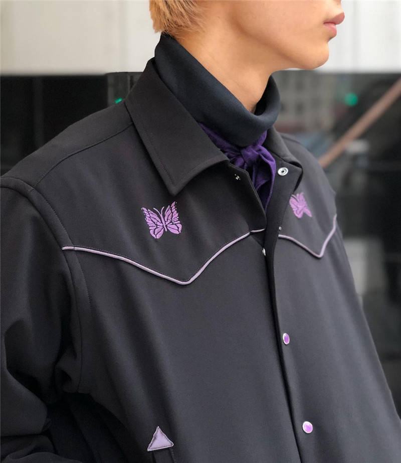 

Black Jacket Men Women 1 High Quality Vintage Classic Embroidered Coats Inside Tag Label