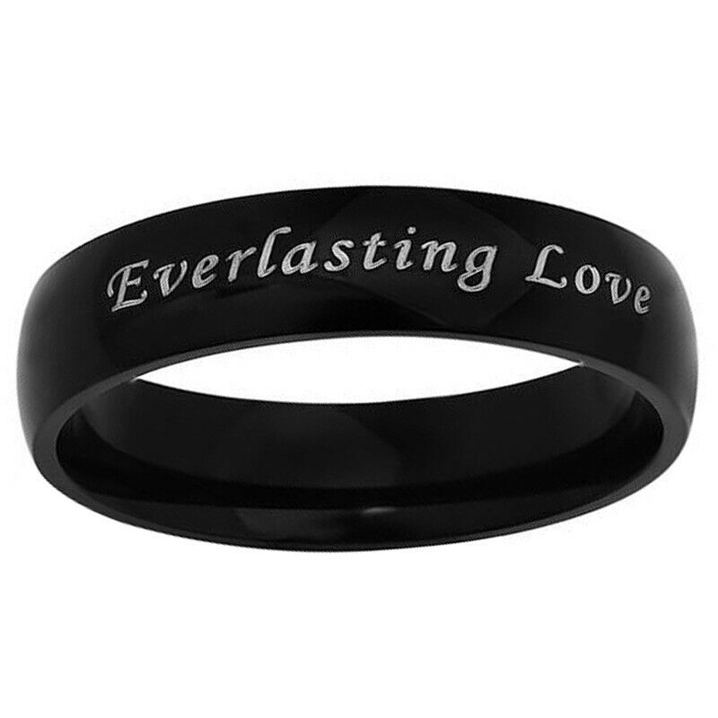 6mm Everlasting Love Rings Stainless Steel Band Lovers Gift Jewelry Size 6-13-image-725773381