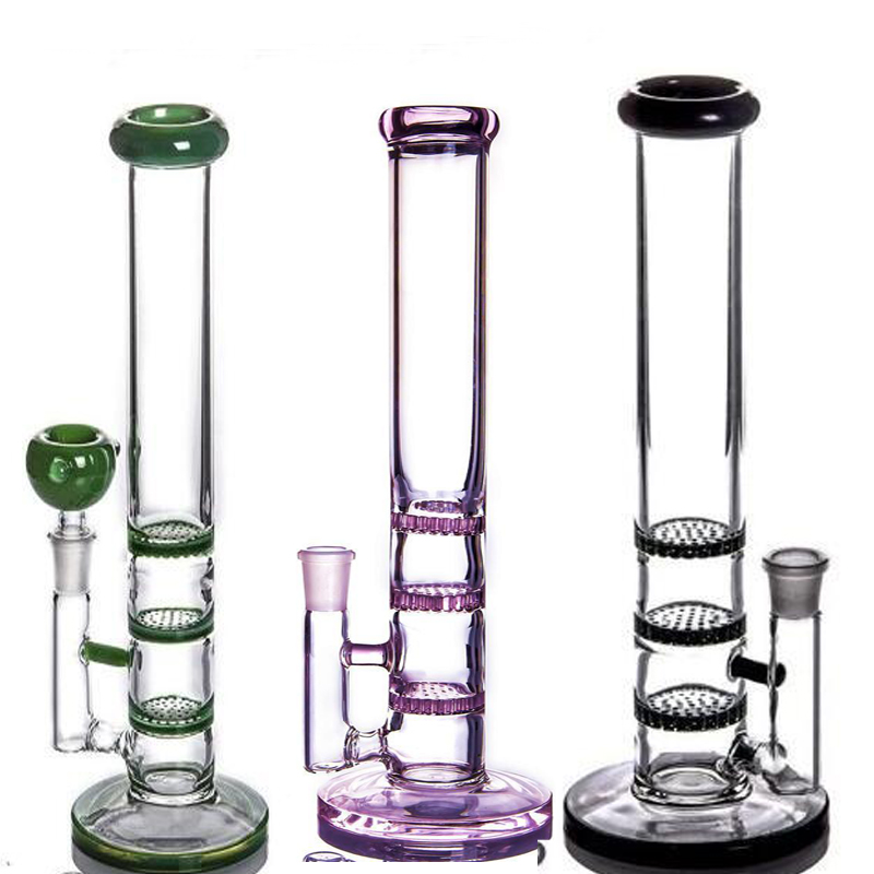 

Heady Glass Bong Percolator hookahs straight bongs flower bowls 25cm tall