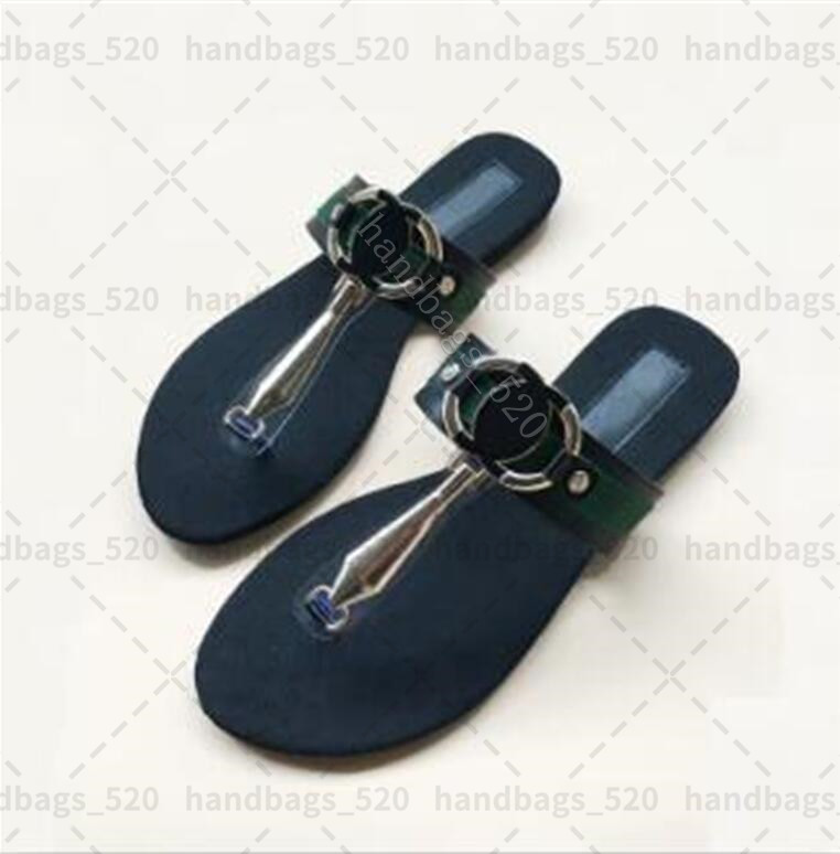 

Summer Women Sandals Luxurys Designers Ladys Slippers Slides Girls Beach Casual Double Buckle Flip Flops Shoes, Black