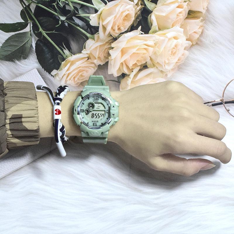 

Wristwatches Sport Fashion Women's Watches Waterproof LED Digital Luxury Bracelet Female Men WristWatch Casual Student Watch Gift, Blue