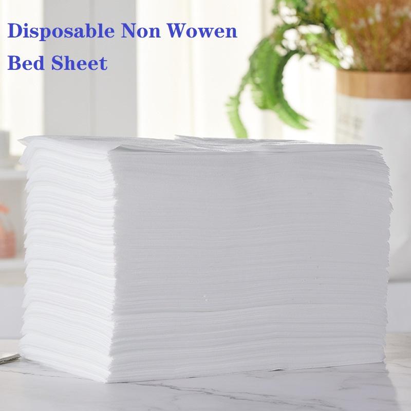 

Sheets & Sets Special Offer 80pcs 80x180cm Disposable Bed Bedroom Massage Table Beauty Salon Spa Travel Sheet El Fabric Non-woven, White
