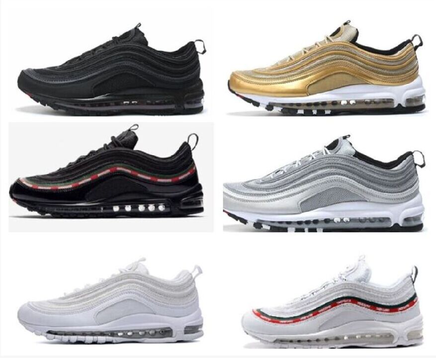 

Men Fashion Casual Shoes Black White Gold Triple Silver Bullet Sean mens Sports Training Shoe Sneakers size 40-45 q3