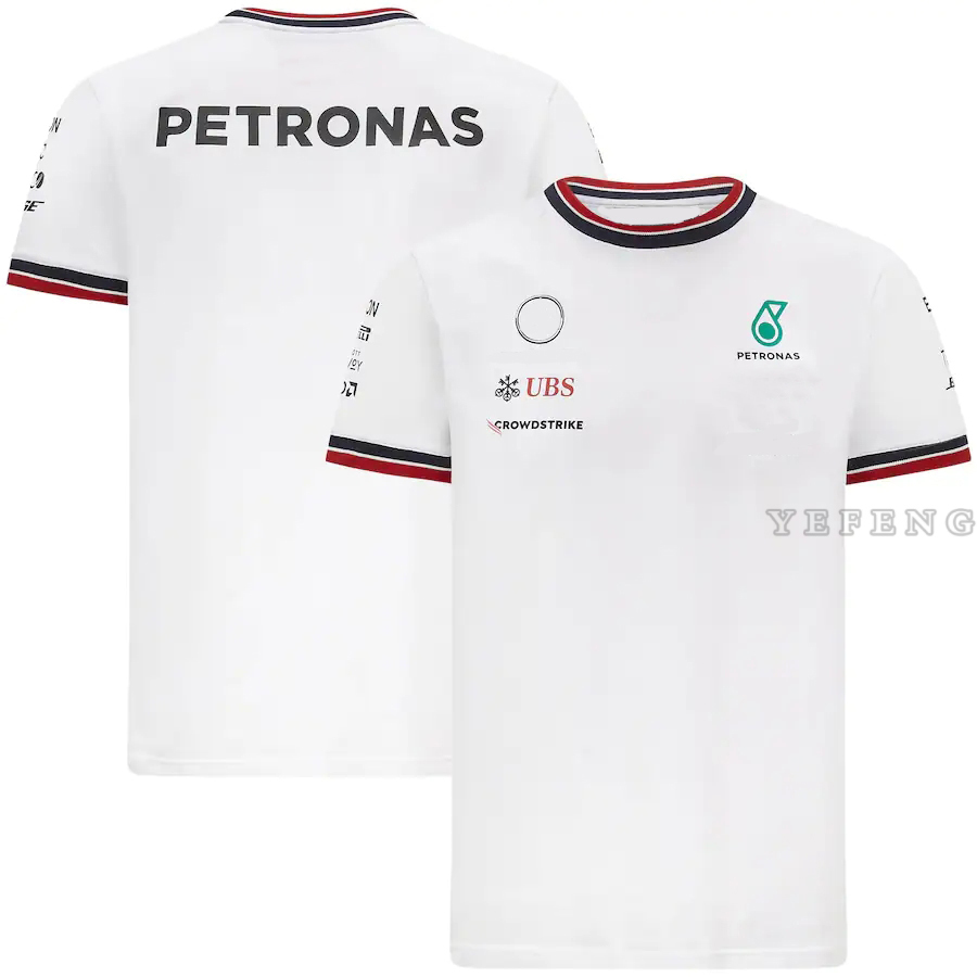 

Shirts for Amg Petronas Motorsport F1 Team Racing Gp Men's White Breathable Casual Short Sleeve T-shirt Summer Car Fan Jerseys, A-m-gc