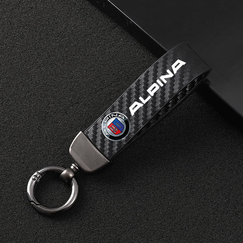 

New Carbon Fiber Car Styling Keychain 4s Shop Fine Gift Key Ring For BMW Alpina M 3 5 6 X1 X3 X5 X6 Z E46 E39 E60 E90 E60