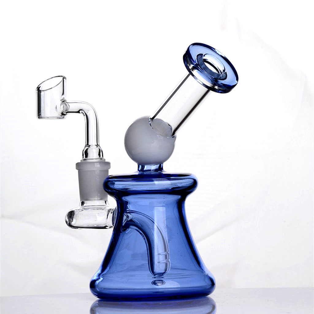 hookahs pink mini glass bong shisha smoke oil burner pipe bubbler heady dab rigs smoking accessory 14mm banger recycler-image-400516546