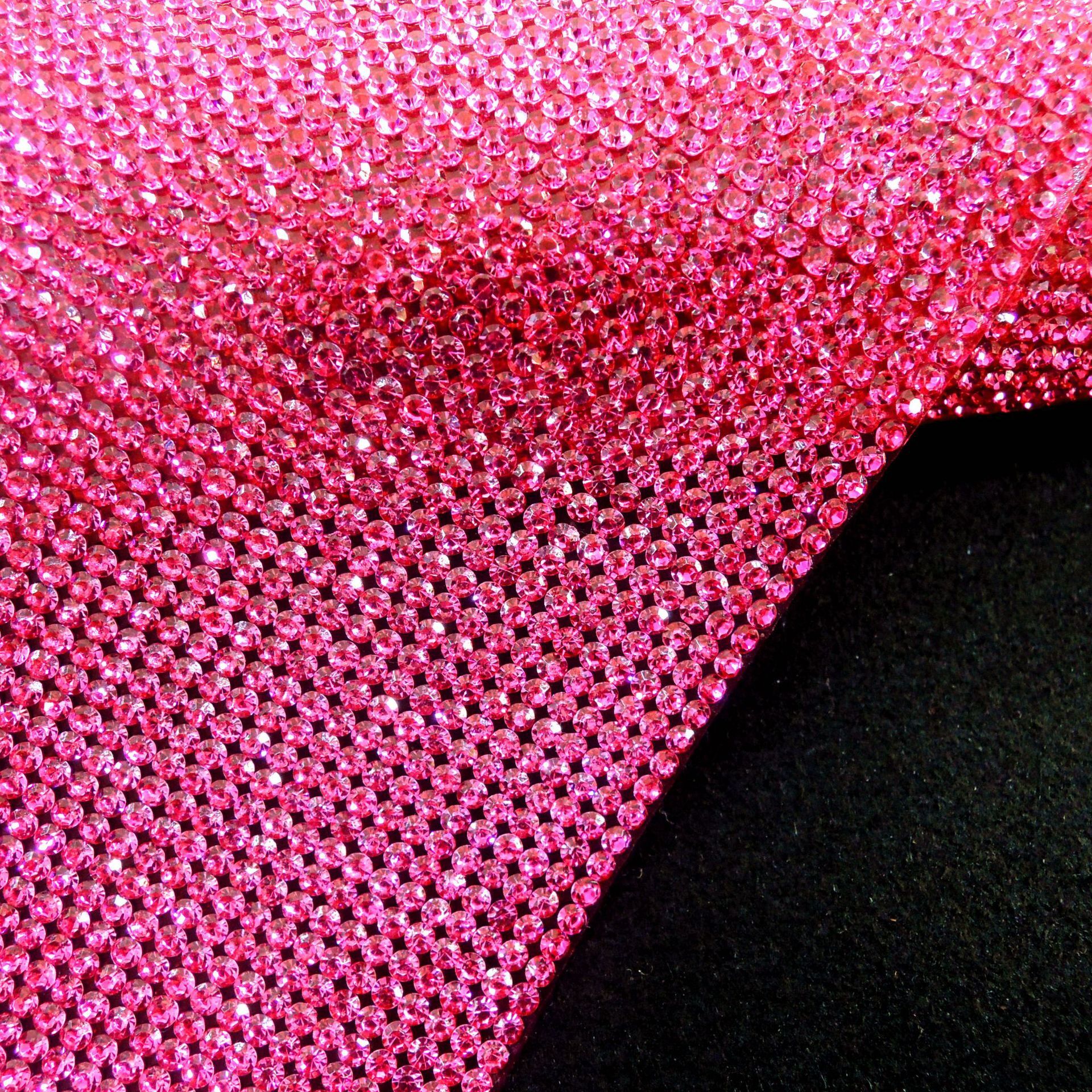 

Wholesale rose Adhesive Rhinestone Sheets Diamond Crystal Sticker for Bling Diy home Decoration