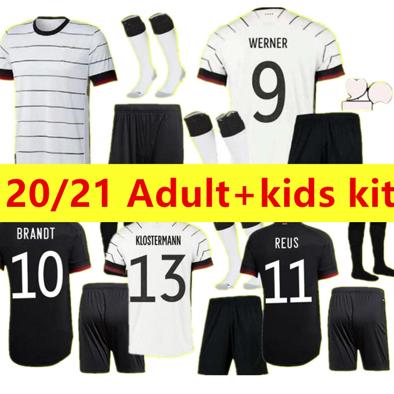 

Germany 2021 2022 soccer jersey Home away HUMMELS KROOS DRAXLER REUS MULLER GOTZE KIMMICH GUNDOGAN 20 21 football shirt Adult Kids Full kits+sock, Black;yellow