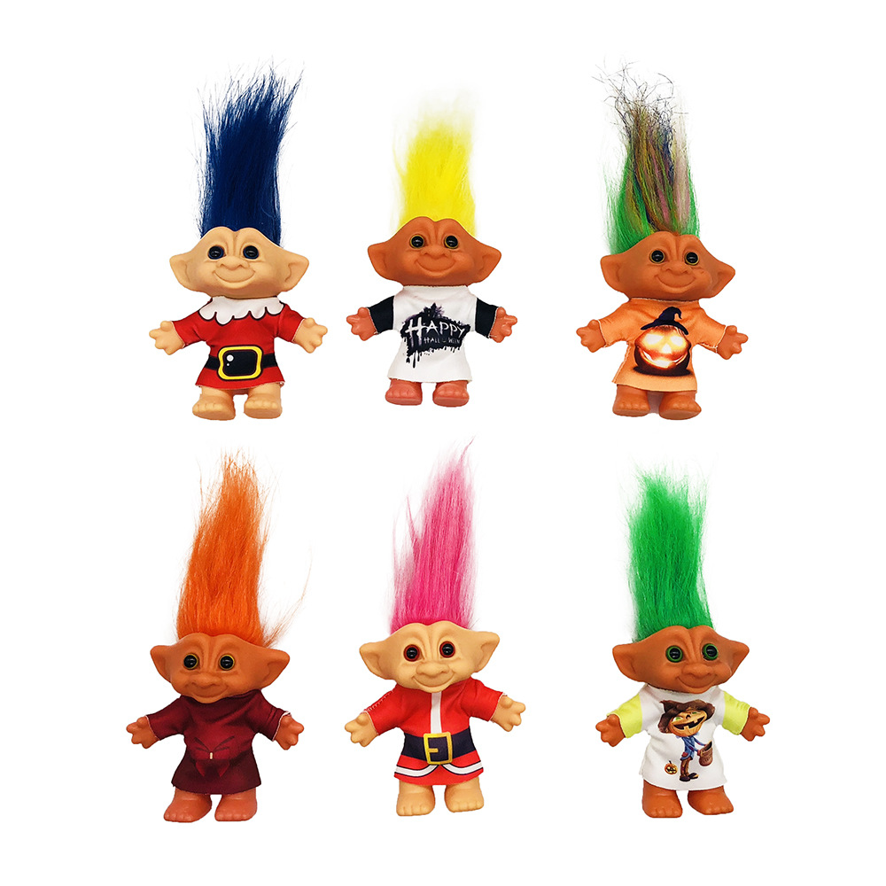 

Christmas Costume Troll Doll Halloween nostalgic enamel toy ugly doll doll