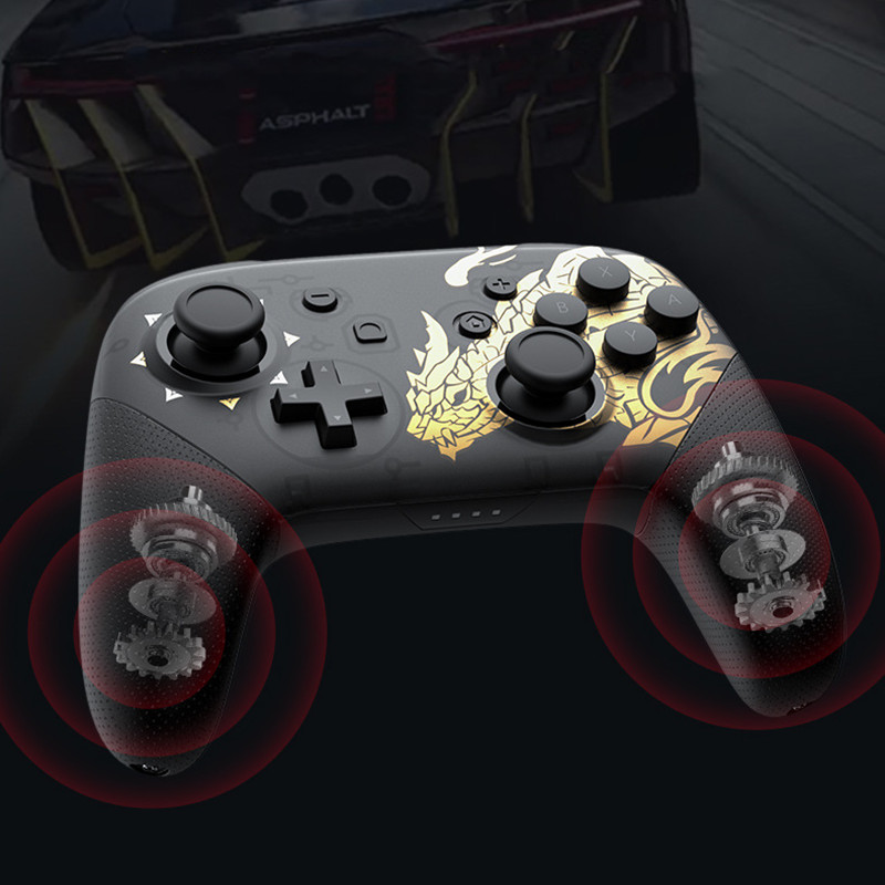 Top Quality Controllers Limited Edition Monster Hunter Bluetooth Wireless Switch Pro Controller Gamepad Joypad Remote for Nintend Game Console Ga-image-688756949