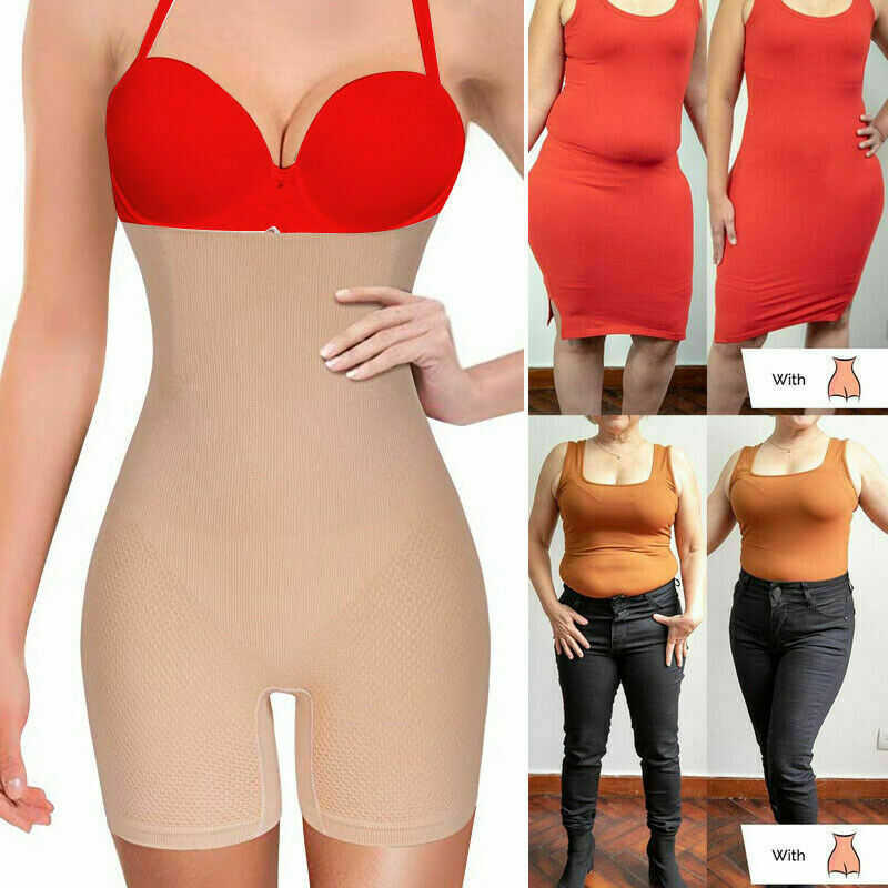 

All-Day High-Waisted Shorts Pants Body Shaper Underwear Women Lose Weight Fat Burning Shapers Corset shapewear, Black