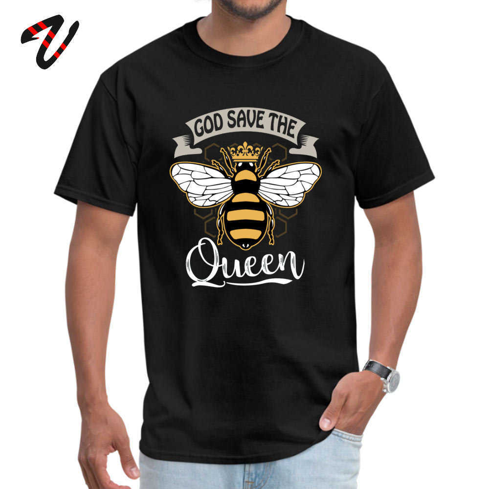 

God Save The Queen T-shirt Male Tshirt April FOOL DAY Bee Crew Neck Men Tops T Shirt Funny Sweatshirts Hip Hop America Style 210629, White