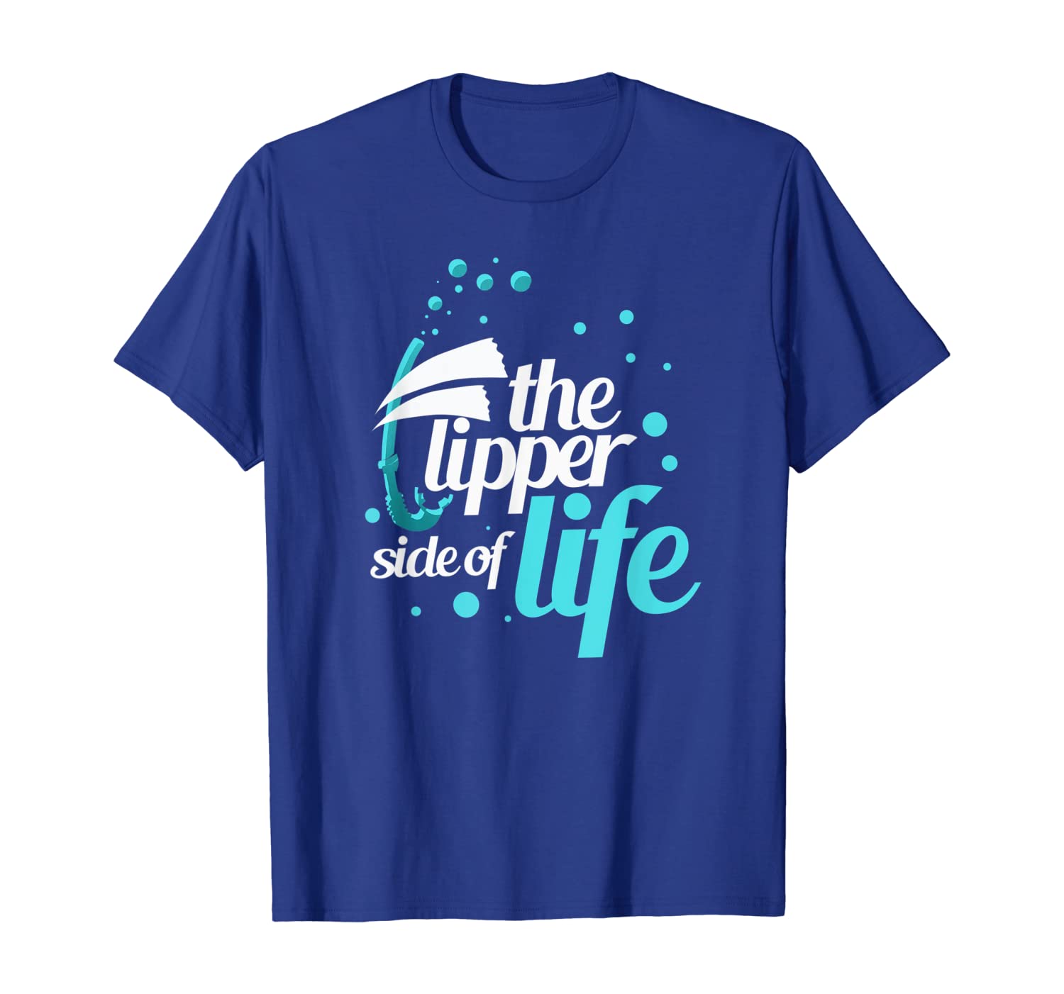 

Funny Snorkeling TShirt Flipper Side Of Life, White;black