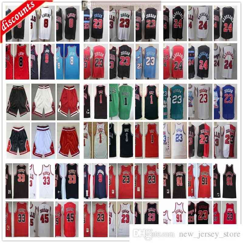 

Retro Basketball 33 Scottie 91 Dennis Pippen Rodman Jerseys Black Green Red White Cheap Derrick 1 Rose Jerseys Cheap Wholesale, Black;red