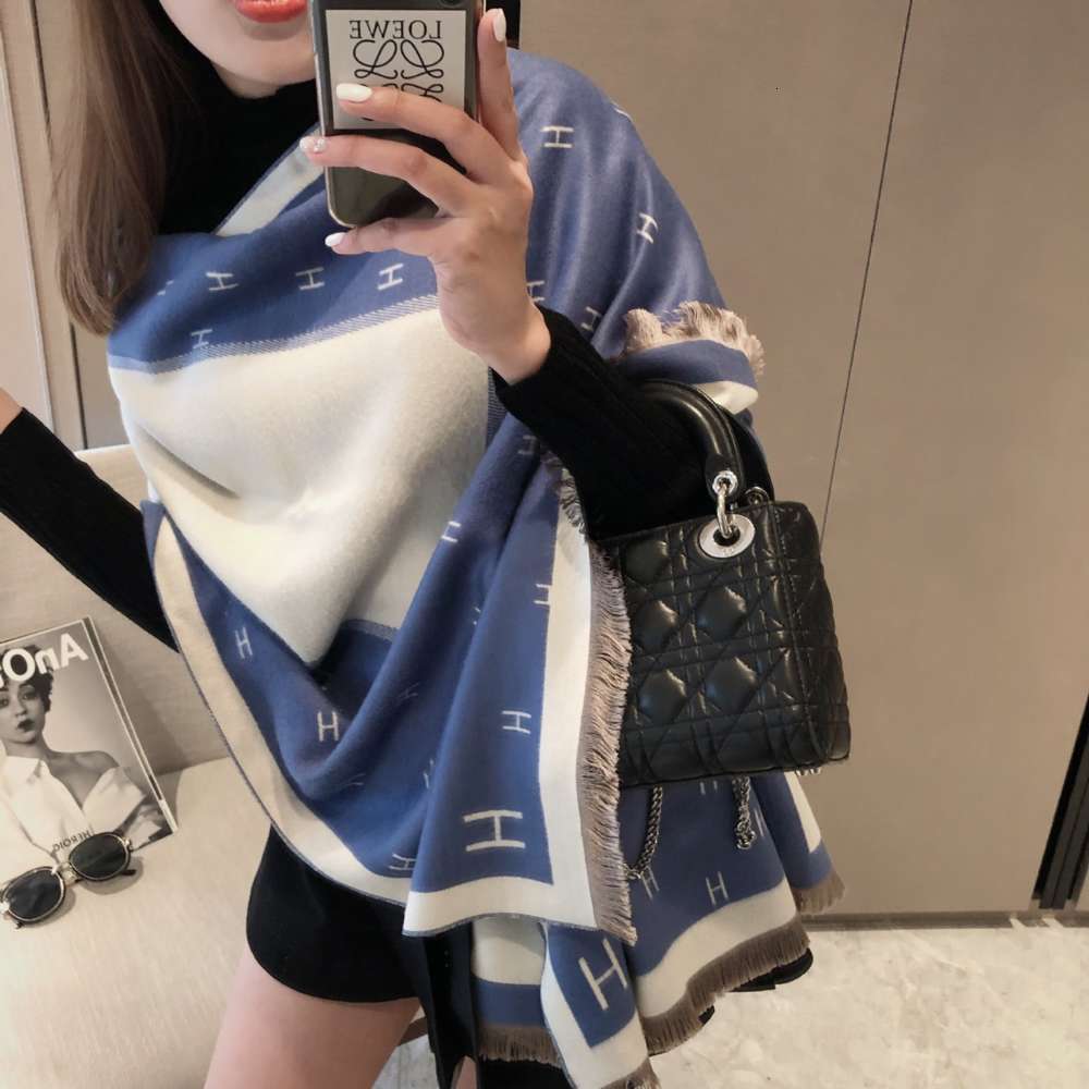 

scarf double f women's autumn and winter cashmere like warm neck thickened shawl