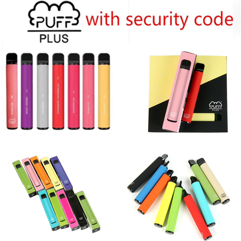 

Disposable E-cigarettes Puff Bar Plus 80 Colors Device 550mAh Battery 500 hits 3.2ml Pre-Filled portable Vape xxl double bang 0% 2%