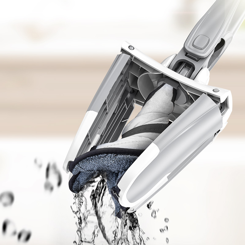 

X-Type Foor Mop With 3 Repaceabe Coth Heads 360 Degree Squeeze Fat Mop Hand-Free Wash Househod azy Mop Home Ceaning Too