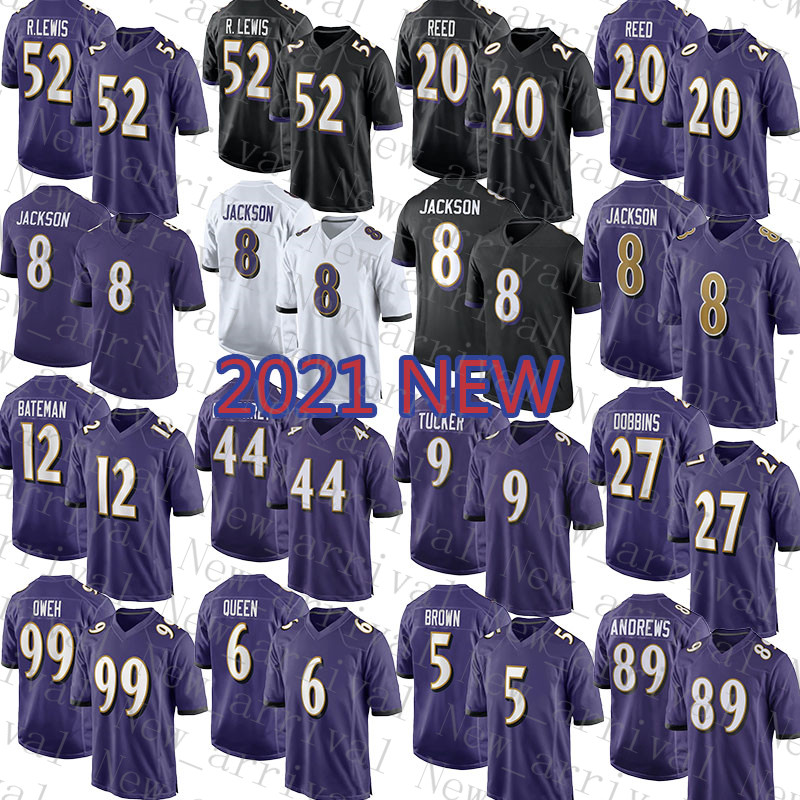

Baltimores Mens Raven Women American Football Jersey Youth 8 Lamar Jackson 44 Marlon Humphrey 12 Rashod Bateman 9 Justin Tucker 99, Mens-wuya
