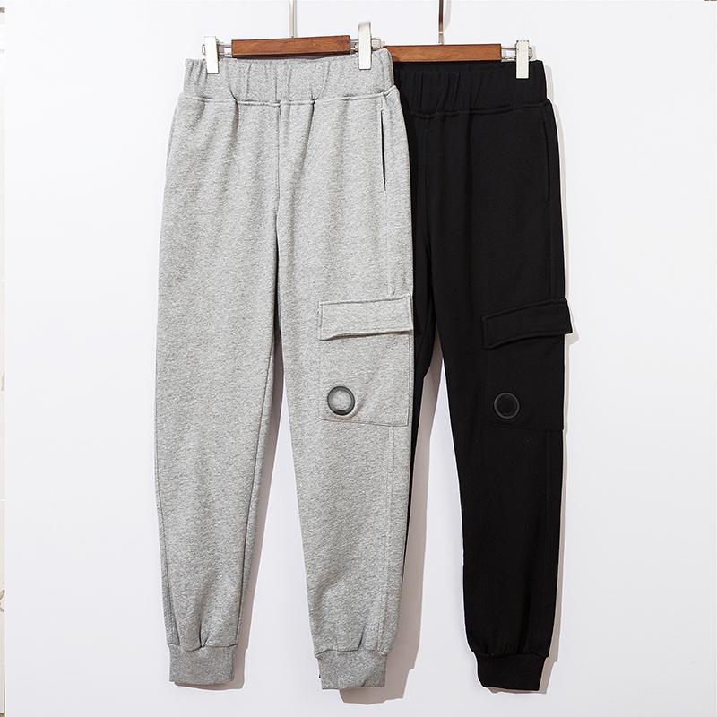 

topstoney pants konng gonng Spring and autumn style metal nylon mens sports Leggings fashion brand clothing005, Black