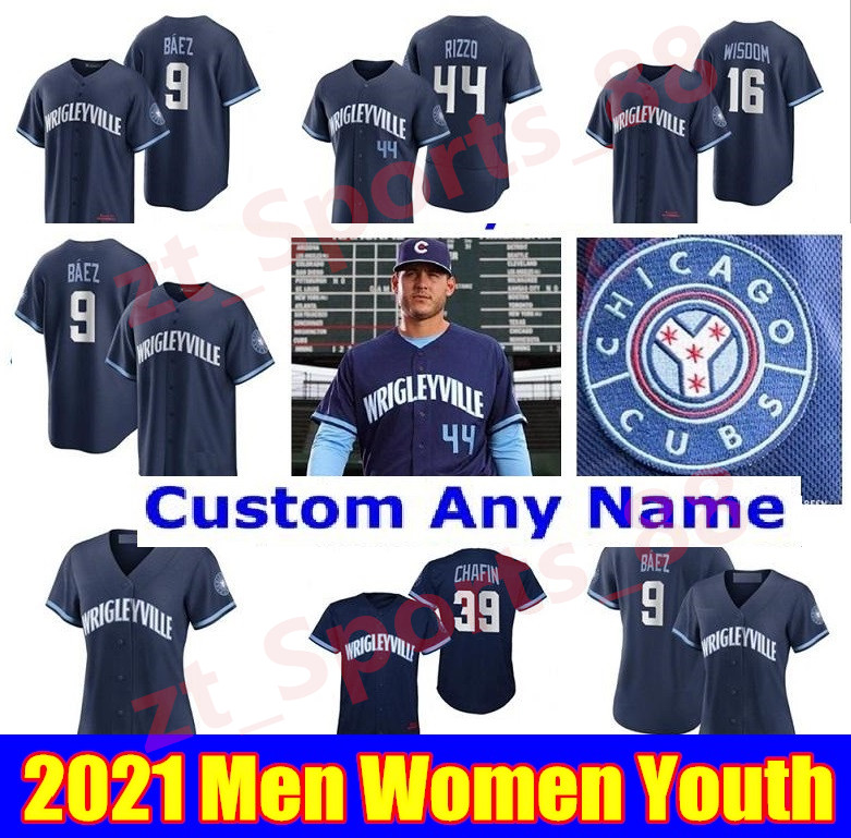 

Men Women youth Chicago Baseball Jerseys Javier Baez Cubs Wrigleyville 2021 City Connect Kris Bryant Addison Russell Anthony Rizzo Joc Pederson Contreras Craig, As shown in illustration