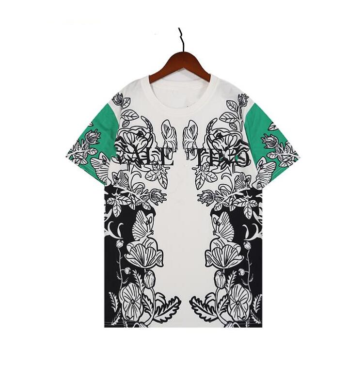 

2022 summer new pattern Men's T-shirts Tees Polos Short Sleeves High Quality brand Mens Womens designer T-Shirts 7VL7#, Black