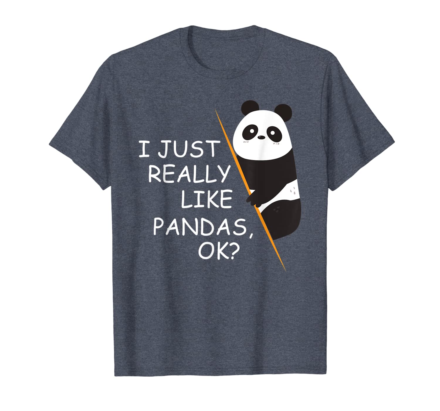 

i just really like pandas ok shirt really like pandas tshirt, White;black