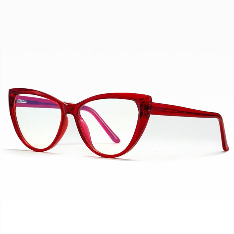 

Fashion Sunglasses Frames The TR90 Anti Blue Light Goggles Ladies Simple Fashionable Cat Eye Spectacle Frame Comfortable CP Spring Pin Templ
