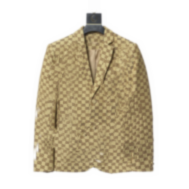 

The New V Neck Long Sleeve Mens Blazer Fashion Single Button Solid Color Mens Suits Jacket Spring Male Apparel, Beige