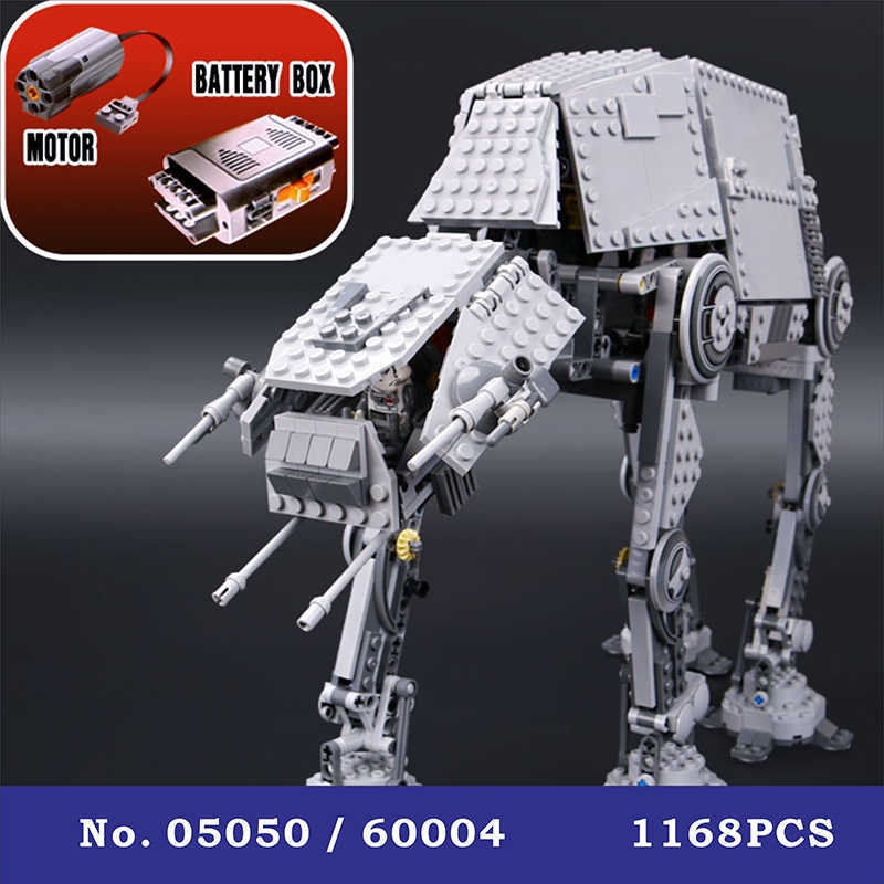 

1168pcs MOC Compatible with legouingly DIY Star Series Building Blocks Wars Plus-Size AT Assembled Model Toys for Children Gift X0902