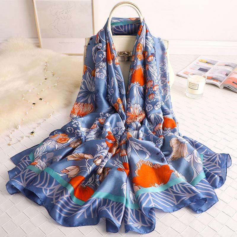 

Scarves Women Silk Scarf Beach Hijab Shawls And Wraps Female Foulard Echarpe Bandana 10pcs/lot