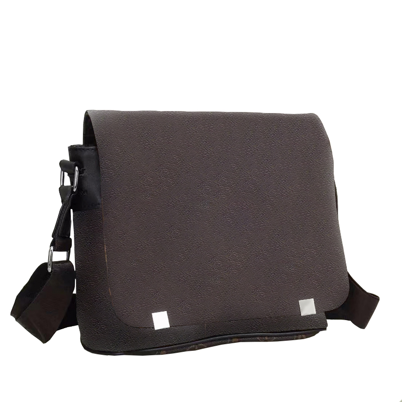 

Designer single Shoulder Bags men messenger bag Fashion brand man leather wallet handbag Crossbody bags purse claeess totes, Deep brown