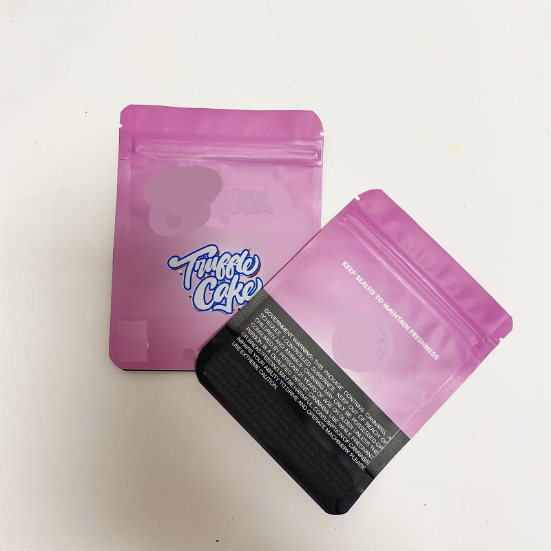 

packaging bags White Trufflez Scotti Cake Pie Tiuffle mylar bags 3.5g resealable plastic smell proof Cook ies childproof zipper package Flower Myla runtz