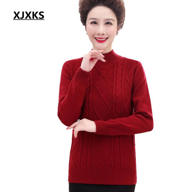

Women's Sweaters XJXKS Winter Thick Warm Women Turtleneck Sweater 2021 High Elasticity Comfortable Cashmere Knitted Pullover, Black