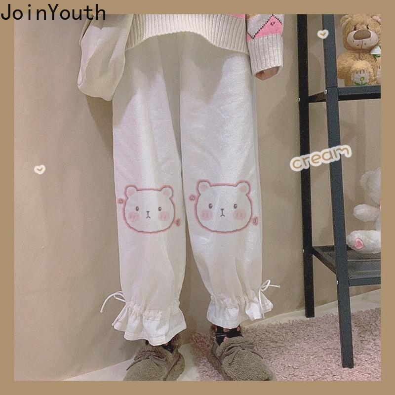 

Women's Pants & Capris Joinyouth Japanese Fashion Wide Leg Women Cartoon Cute Trousers 2022 Bottoms High Waist Straight Pantalon Femme 27d15, Black;white